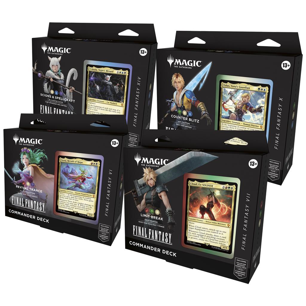 Magic the Gathering: Final Fantasy Commander Set Englisch (alle 4)